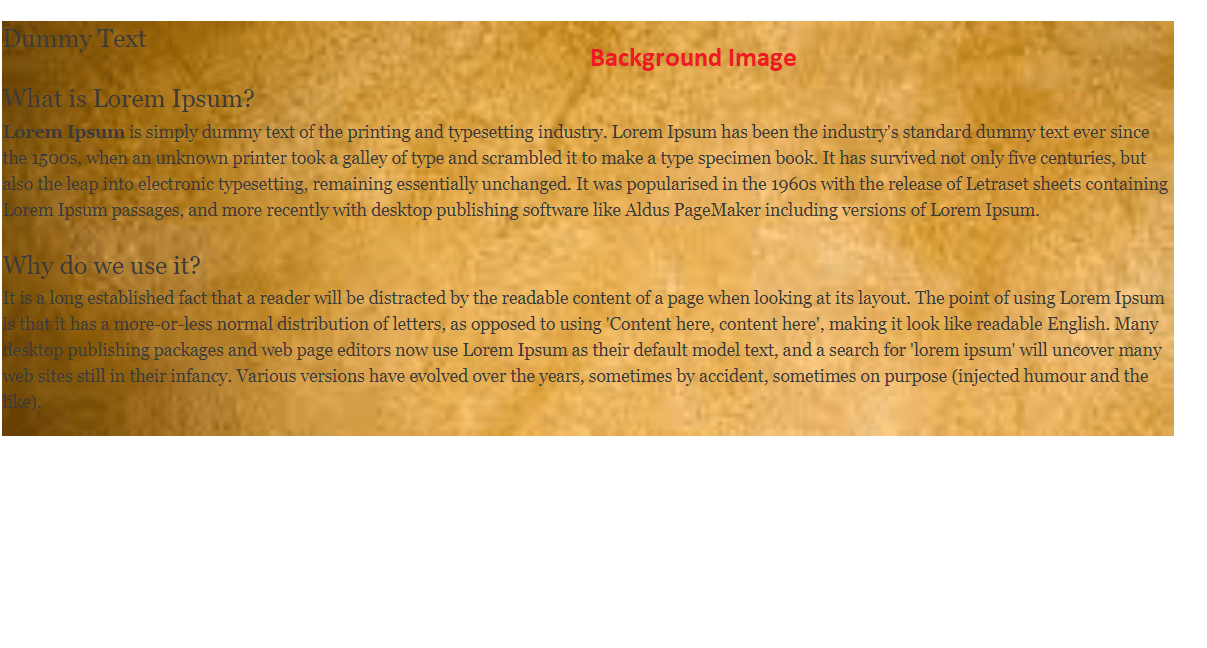 Block Background Style